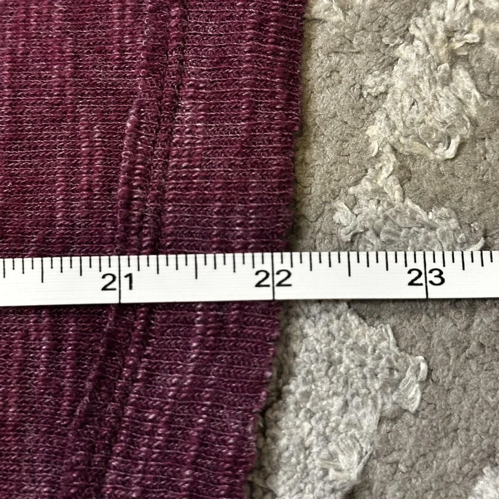 We The Free Womens XS Plum Burgundy Split Back Turtleneck‎ Knit Top Oversized